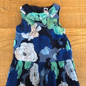 Janie & Jack Blue and Green Floral Dress. Size 18-24 Mo